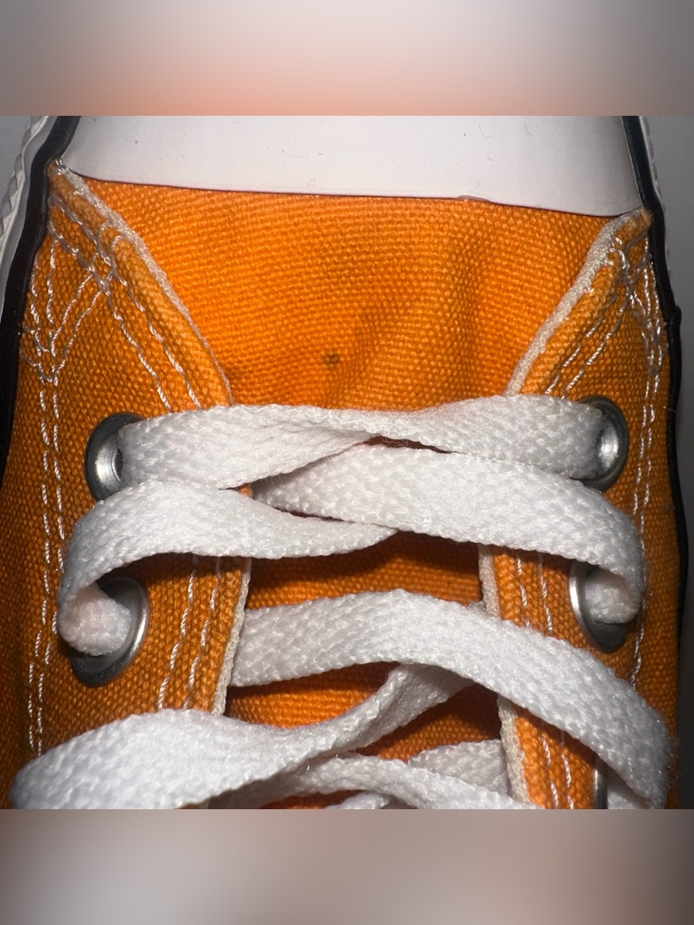 Converse Chuck Taylor All Star Orange Canvas Sneakers Men 9 Women 11 - Picture 4 of 15